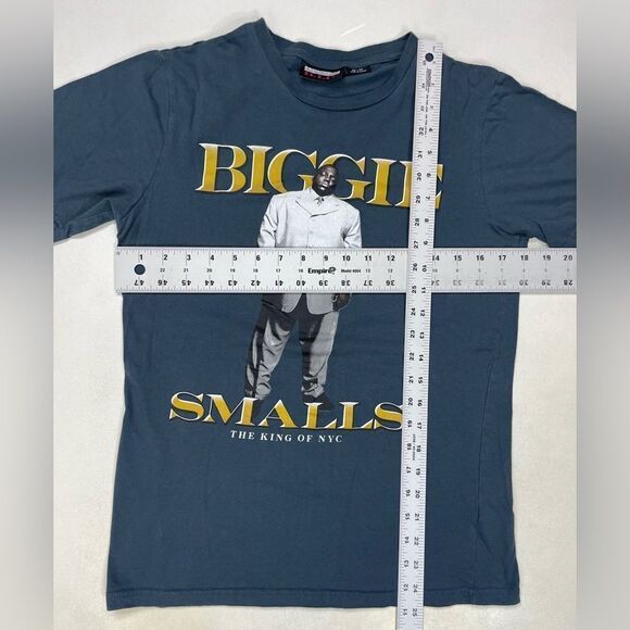 The Notorious BIG Biggie Smalls King Of New York Graphic T-shirt Women XS Blue - Picture 5 of 5